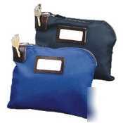 Mmf currency bag with built-in lock - navy