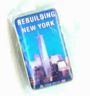 New 2008 freedom tower built union pin rebuilding york