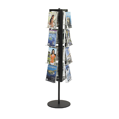 Safco office inview 12-pocket rotary magazine display