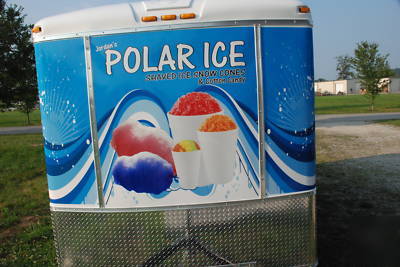 Shaved ice -snow cone- concession trailer 2008 model