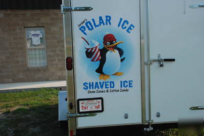 Shaved ice -snow cone- concession trailer 2008 model