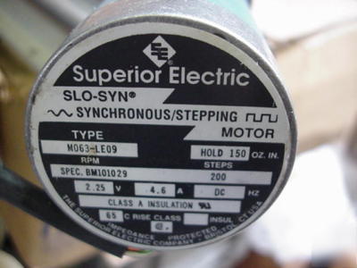 Thomson ball screw unit w/stepper motor BSA08FL30 30