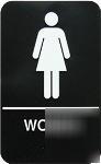 Update women braille sign 6IN x 9IN |S69B5BK