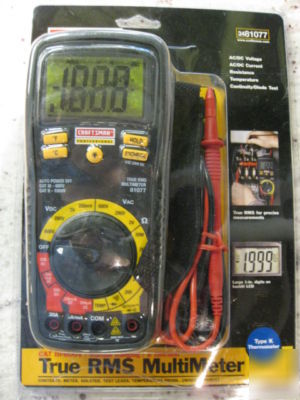 Craftsman professional true rms multimeter model 81077