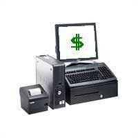 Dell cash register point of sale w/ credit card,barcode