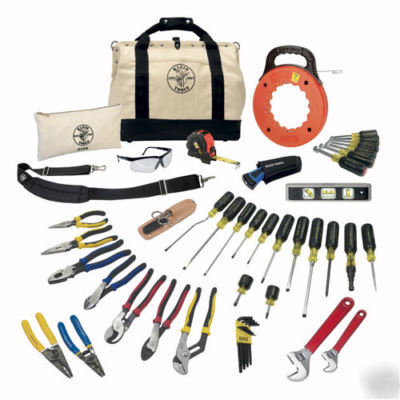 New klein 80141 41 piece electrician tool set 