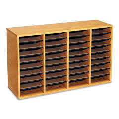 Safco wood literature organizer