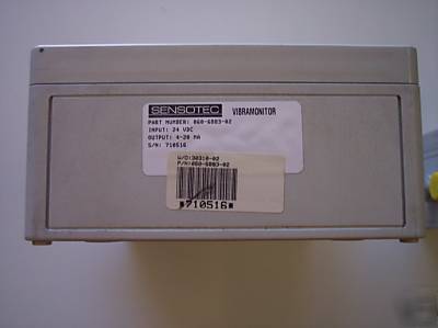 Sensotec #060-6883-02 dual vibramonitor model VM2 R2/S4