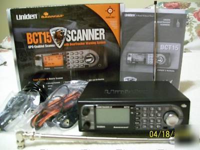 Uniden bearcat BCT15 scanner, bct-15 used twice