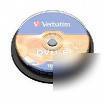 Verbatim dvd-r 4.7GB 16X spindle 10 pack lightscribe 
