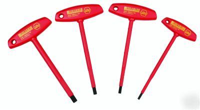 Wiha 4 pc t-handle insulated hex key set #33491