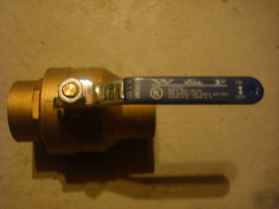  brass ball valve, size 2 in, solder connection