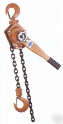 3 ton lever chain hoist/ratchet/comealong/winch 20' l