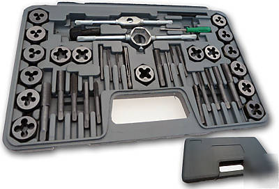 40 pc metric tap & die wrench set taps dies pro case