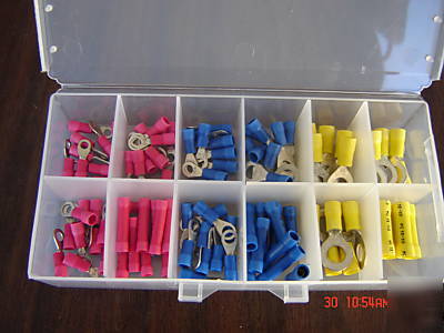 70 pc mixed ring terminal assortment kit-501-rg et