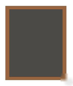 Black hardwood framed chalkboard sign w marker 24 x 32