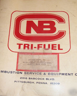 Cnb tri fuel boiler owners instruction part manual book