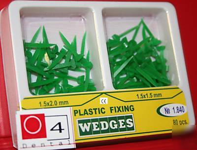 Dental supply, plastic fixing wedges, kit, 80PCS