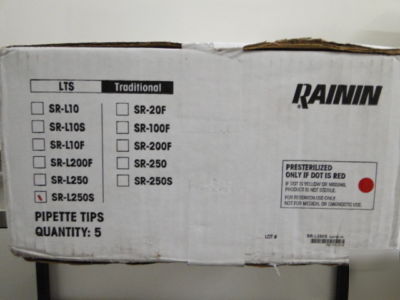 New rainin pipette tips lot brand - 62 boxes total