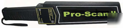 Pro-scan ii 2 metal weapon detector scanner gun knife