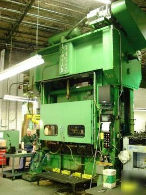 Used stamping press minster 250 ton stamper ssdc, 1963