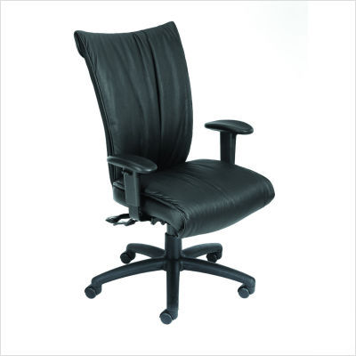 Boss office leatherplus chair polyurethane seat slider