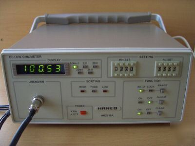 Dc low 10U ohm/ resistance benchtop meter/tester,audio