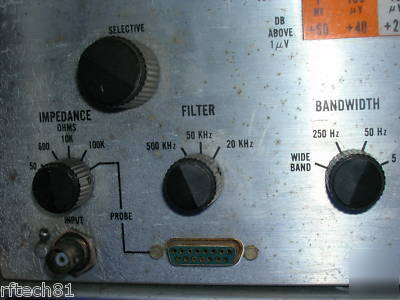 Fairchild electro-metrics emc-10 interference analyzer