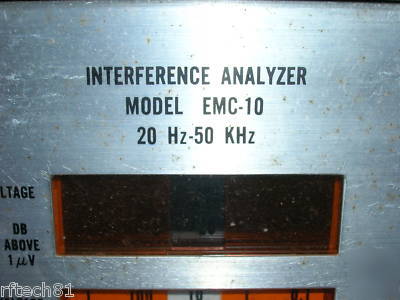 Fairchild electro-metrics emc-10 interference analyzer