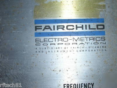 Fairchild electro-metrics emc-10 interference analyzer
