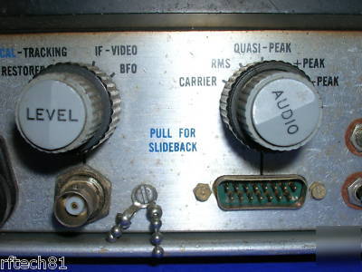 Fairchild electro-metrics emc-10 interference analyzer