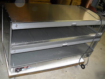Glo-ray hatco slide-down food warmer merchandiser pizza