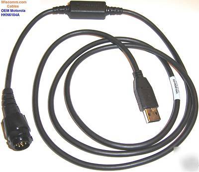 Motorola XTL5000 XTL2500 programming cable HKN6184A usb