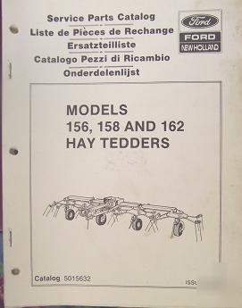 New holland 156, 158, 162 hay tedders parts manual