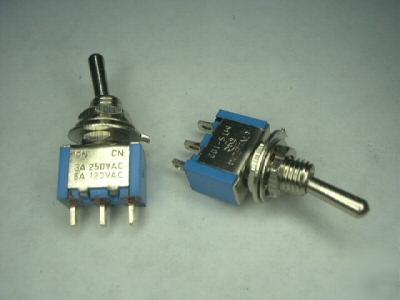 New lot 25 toggle switch, mini spdt on/off off/on brand 