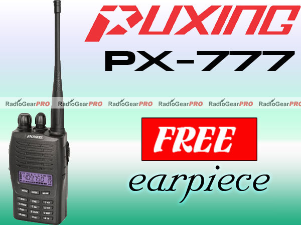 Puxing px-777 136-174MHZ vhf radio PX777 free earpiece