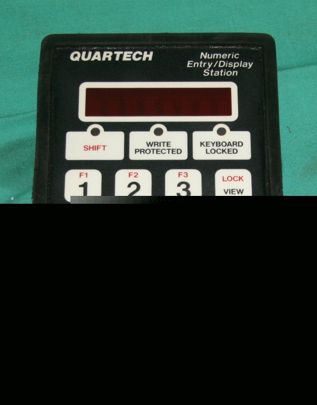Quartech numeric entry display station 9302 file access
