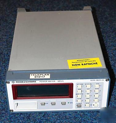 Rohde & schwarz nvrs power meter