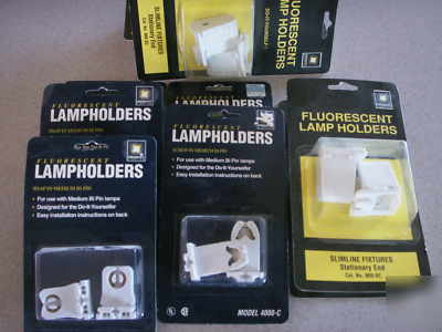 10 packages of fluorescent lamp holders