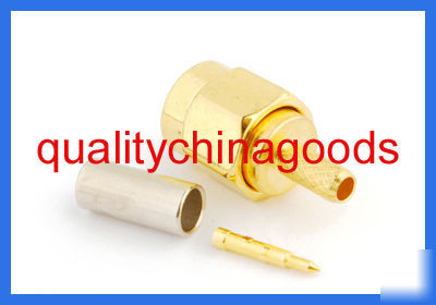 10X sma male straight connector crimp RG174 RG316,RG178