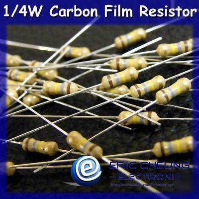 200 pcs 20 ohm 1/4W carbon film resistor+/-5%