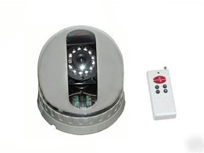 Cctv pan tilt dome camera ir sony ccd w/remote control