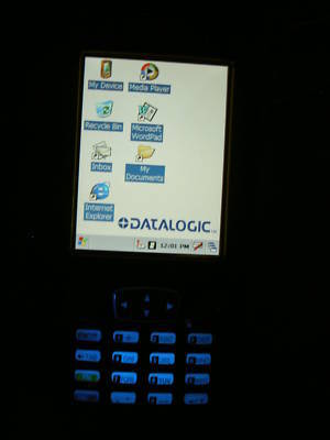 Datalogic pegaso wireless barcode hand scanner and pda 