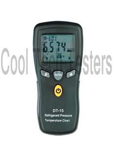 Digital pressure/temperature chart refrigeration & hvac