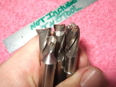 Endmills 7 various sizes all 4 bridgeport machinist bp