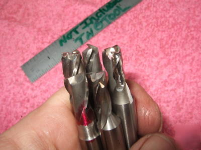 Endmills 7 various sizes all 4 bridgeport machinist bp