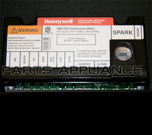Honeywell S8610U3009 furnace pilot control S8610U1003