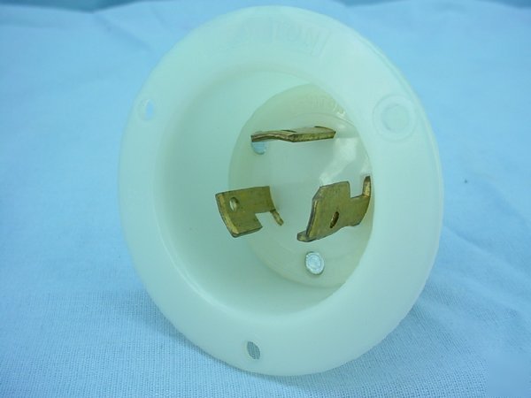 Leviton non-nema locking flanged inlet 30A 125/250V