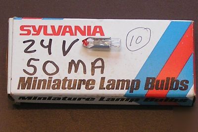 New 12ESB 24V push in lamp bulbs sylvania 10 pilot lamp