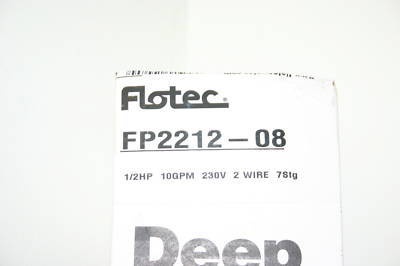 New flotec deep well pump FP2212-08 * * 2 wire 4
